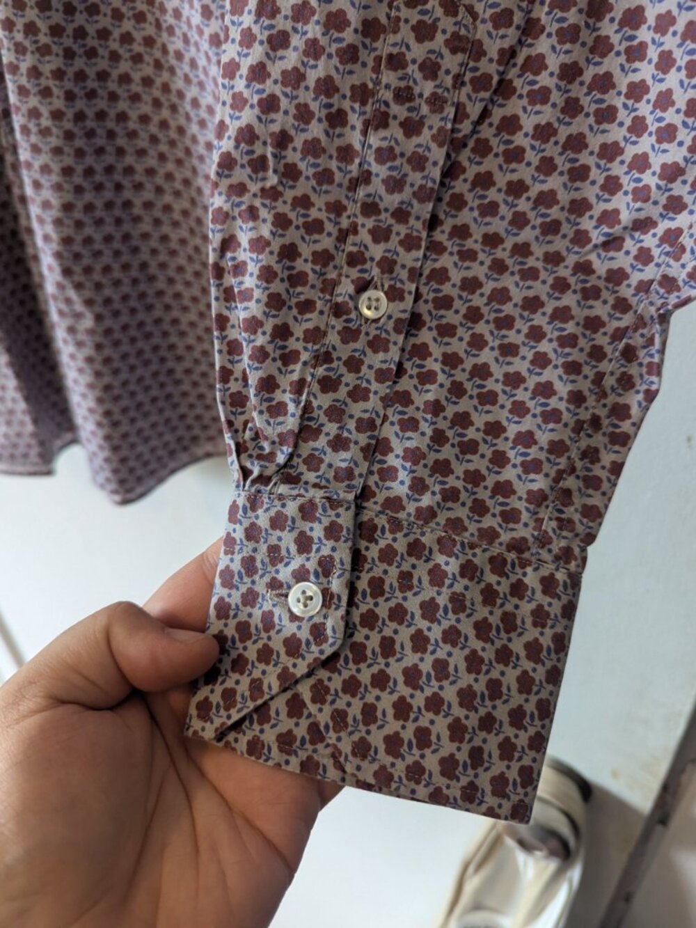 MAURIZIO BALDASSARI - Flower printed shirt - Sz XL - Picture 4 of 7